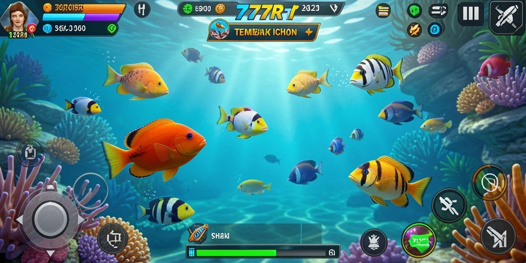 Tampilan menarik dari gameplay Tembak Ikan di 777RT.