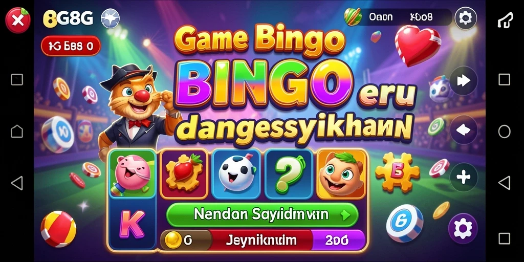 Tampilan gameplay seru dalam permainan Bingo 8G8G.