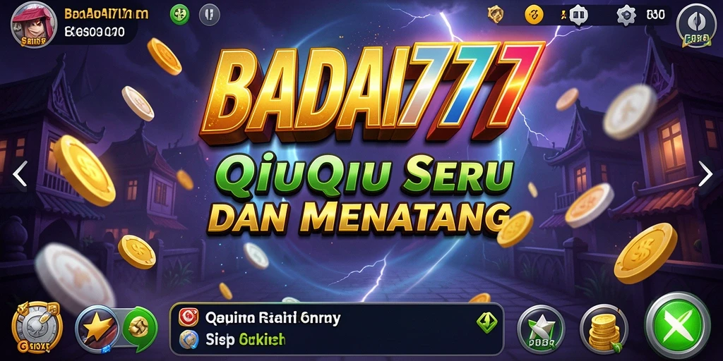 Gameplay seru dalam BADAI777 yang menampilkan kartu QiuQiu.