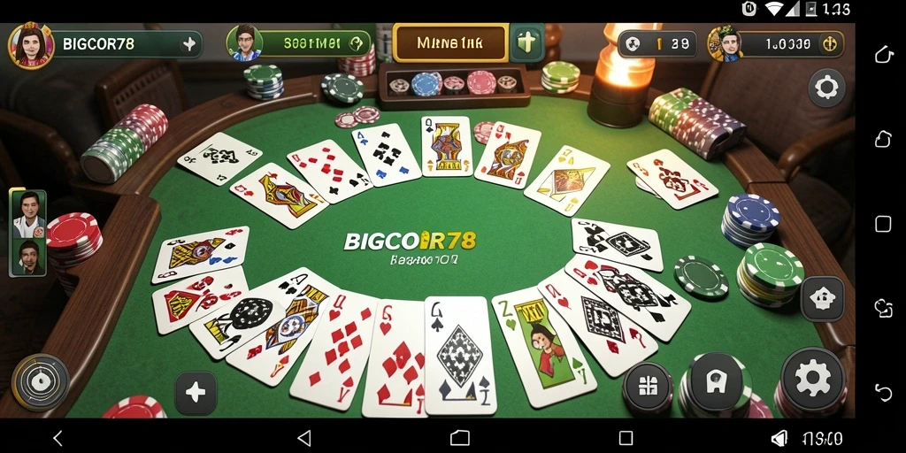 Screenshot gameplay Gaple yang seru dan interaktif di BIGCOR78.