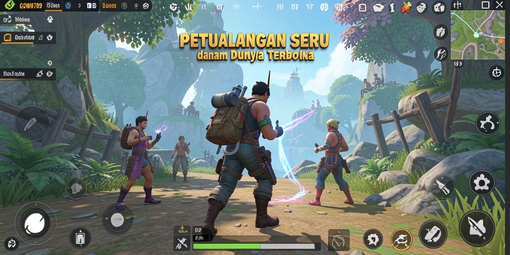 Gameplay GOWIN789 menampilkan petualangan seru di dunia terbuka.