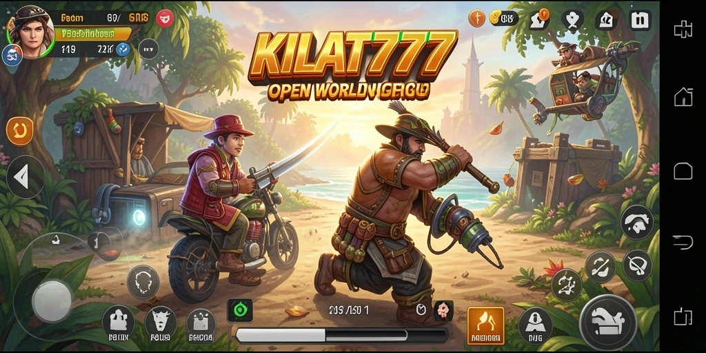 Tangkapan layar KILAT777 menampilkan gameplay petualangan Open World yang seru.