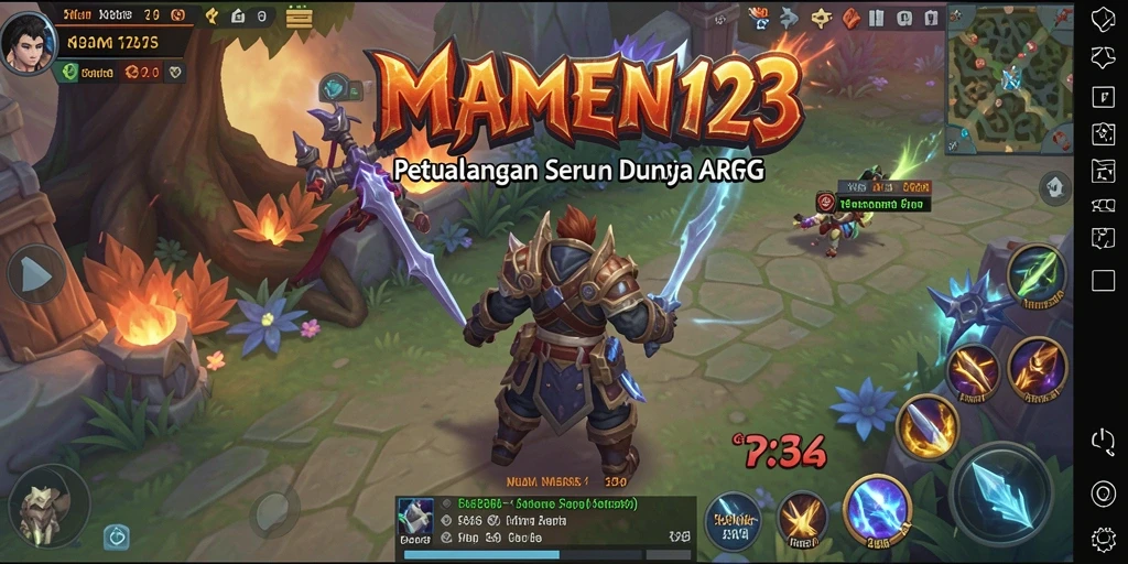 Tampilan gameplay MAMEN123 yang mendebarkan dan menantang.