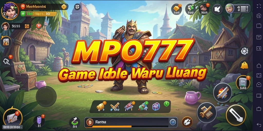 Tampilan gameplay seru MPO777 dengan elemen Idle yang menghibur.