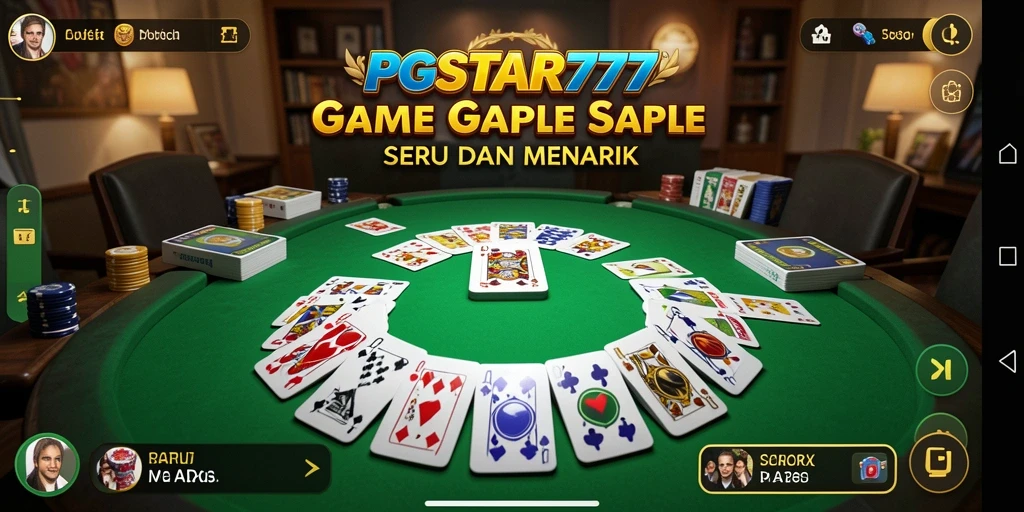 Screenshot gameplay PGSTAR777 menampilkan momen seru bermain Gaple.