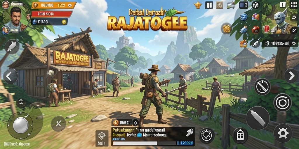 Tampilan gameplay mendalam dari RAJATOGEL yang mengesankan.