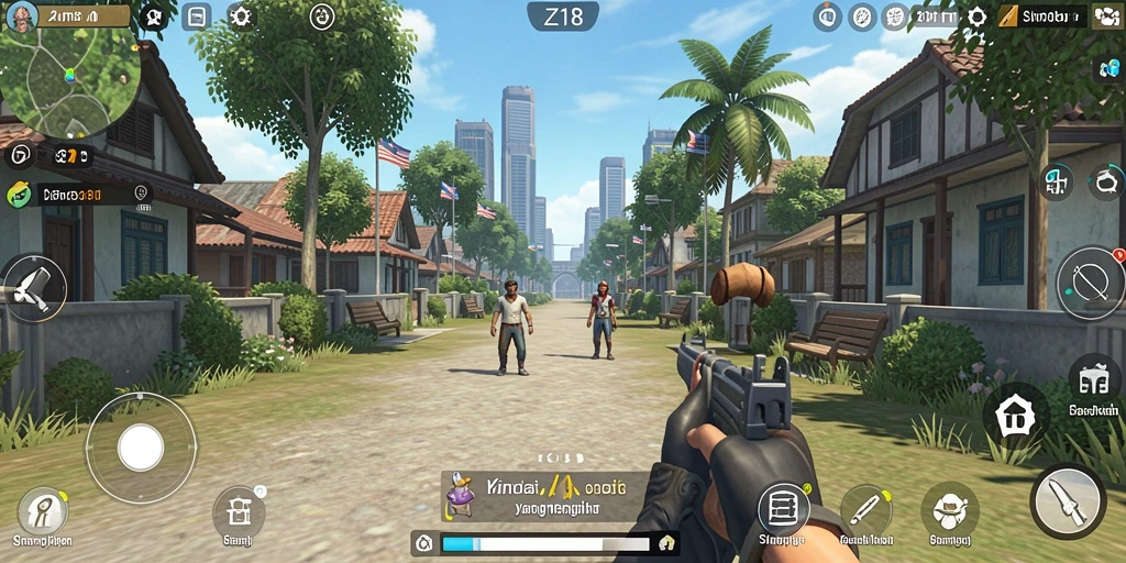 Tampilan gameplay interaktif Z18 yang menakjubkan.